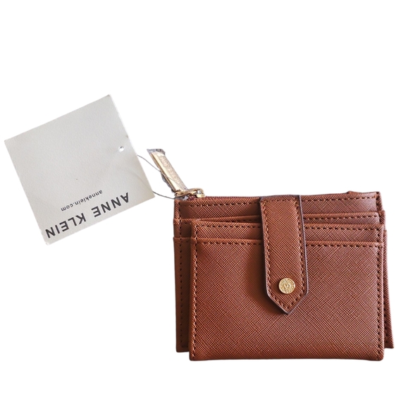 Anne Klein Brown Card Wallet - Picture 1 of 7